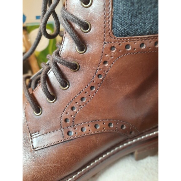 Johnston & Murphy Karnes 1850 Cap Toe Leather Boots | Men\'s 8.5M | Brown main image 3